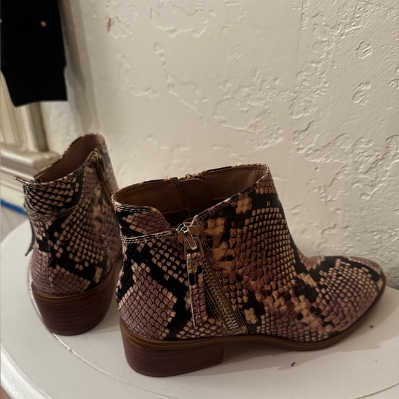Aldo Leather Snakeskin Ankle Boots size 7.5 - Picture 3 of 11